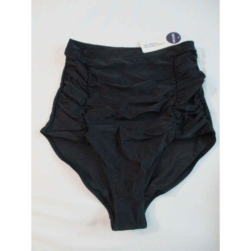 Empetua by Shapermint Womens Sz XL High Waisted Control Bikini Bottom Black